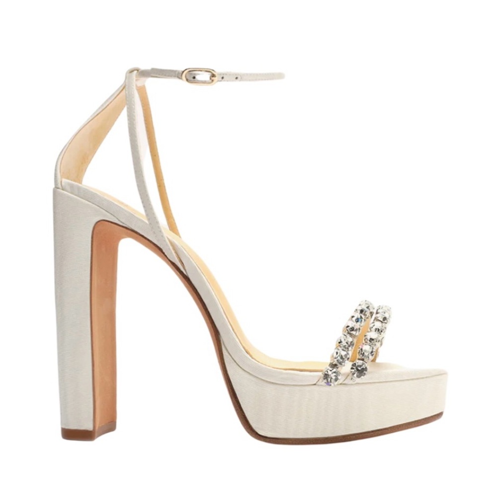 Alexandre Birman Agnes 120 Sandal- Ivory